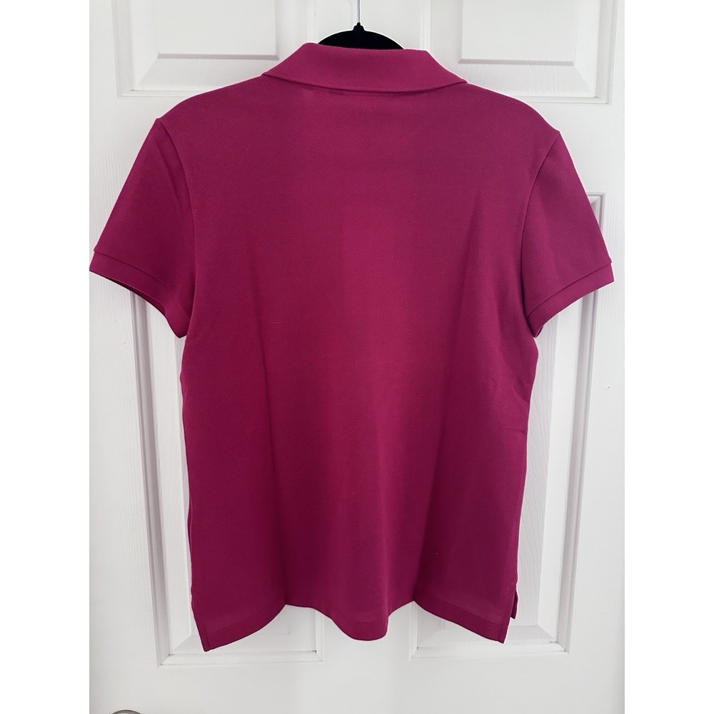 Lacoste Classic Fit Pink Short Sleeve Polo Shirt 36/4 Cotton Embroidered - Picture 5 of 6